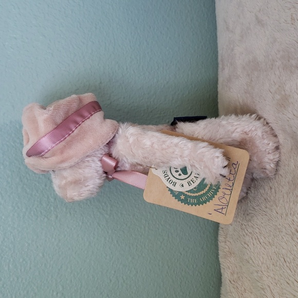 Alouetta de Grizetta •Boyds Bears & Friends•  Pink Velvet Rose Hat Ribbon, NWT - Picture 6 of 10